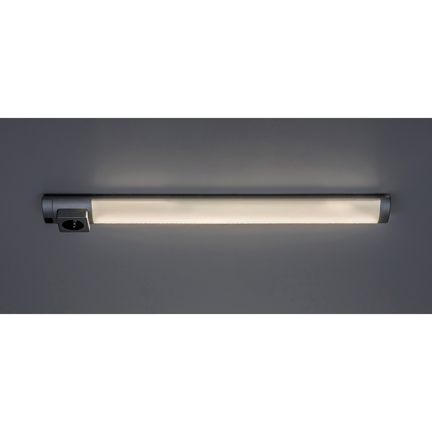 Rabalux - LED Podlinkové svietidlo so zásuvkou LED/5W/230V 4000K 45 cm matný chróm