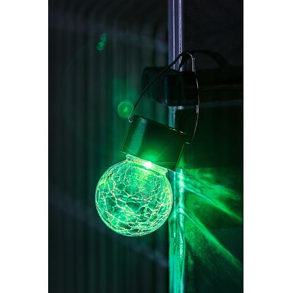 Rabalux - LED RGB Vonkajšie solárne svietidlo s vypínačom LED/0,06W 60 mAh IP44