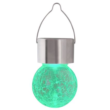 LED RGB Vonkajšie solárne svietidlo s vypínačom  LED/0,06W/1xAA IP44