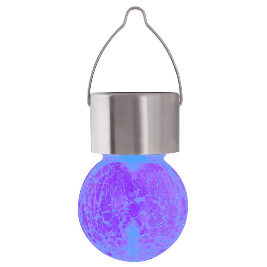 LED RGB Vonkajšie solárne svietidlo s vypínačom  LED/0,06W/1xAA IP44