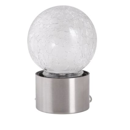 LED RGB Vonkajšie solárne svietidlo s vypínačom  LED/0,06W/1xAA IP44