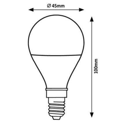 Rabalux - LED Žiarovka G45 E14/2W/230V 3000K Energetická trieda A