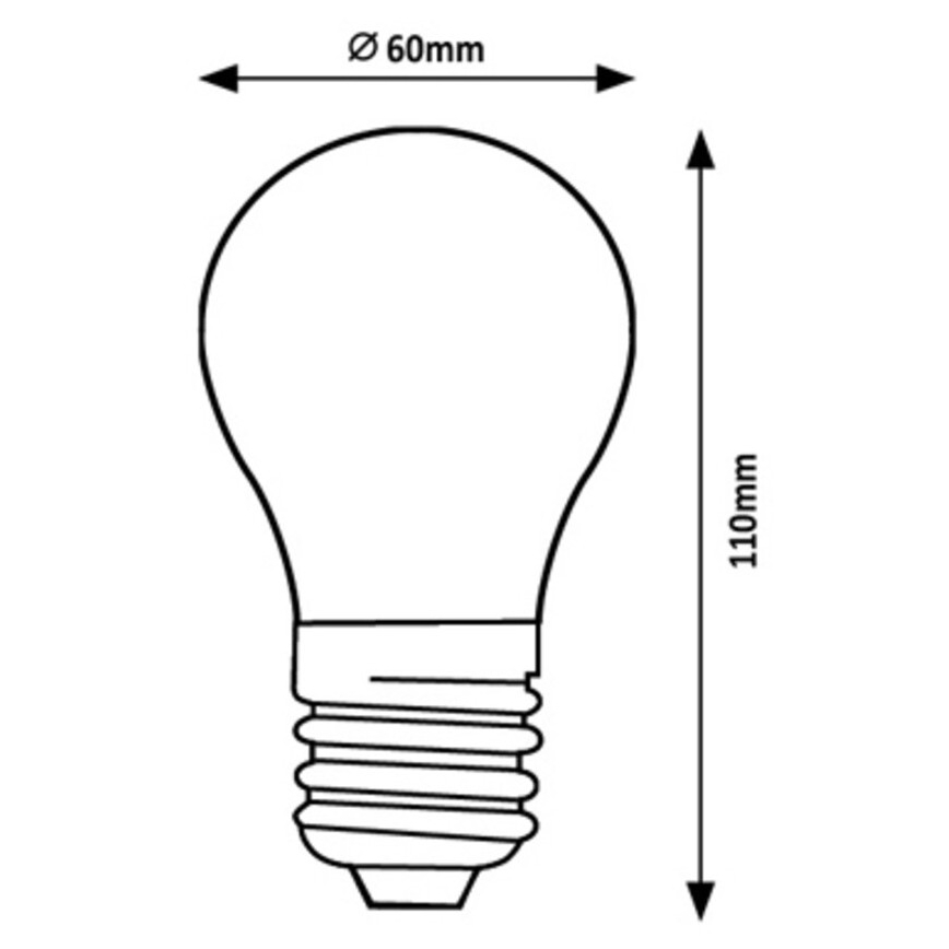 Rabalux - LED Žiarovka A60 E27/4W/230V 4000K Energetická trieda A