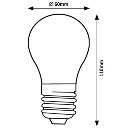 Rabalux - LED Žiarovka A60 E27/7W/230V 3000K Energetická trieda A