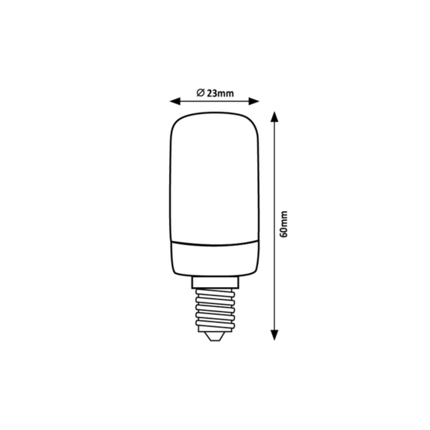 Rabalux - LED Žiarovka T20 E14/2W/230V 2700K