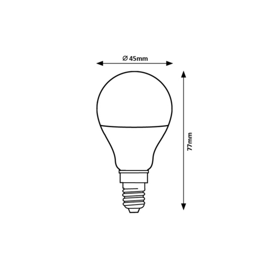Rabalux - LED Žiarovka G45 E14/5W/230V 3000K