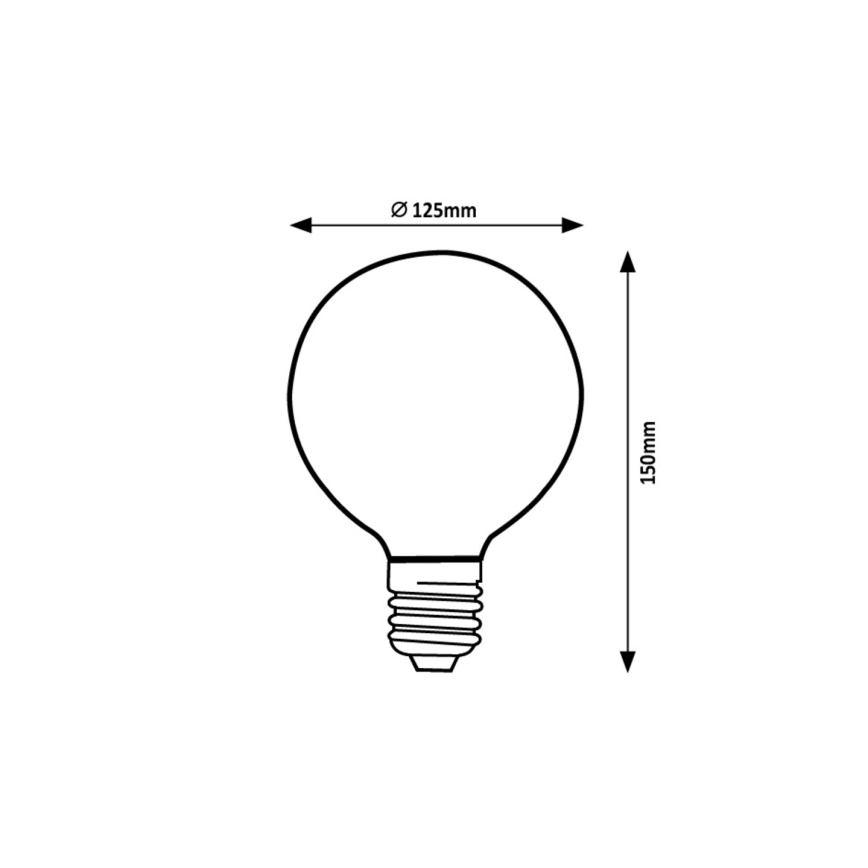 Rabalux - LED Žiarovka G125 E27/5W/230V 1800K