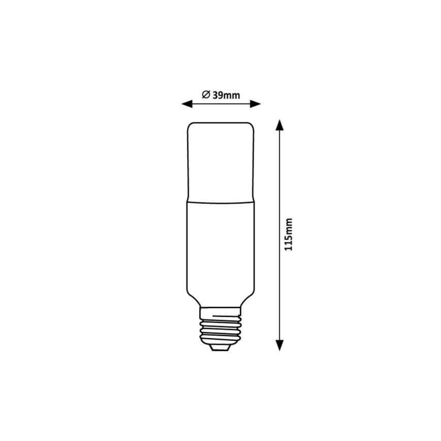 Rabalux - LED Žiarovka SMD T39 E27/9W/230V 3000K