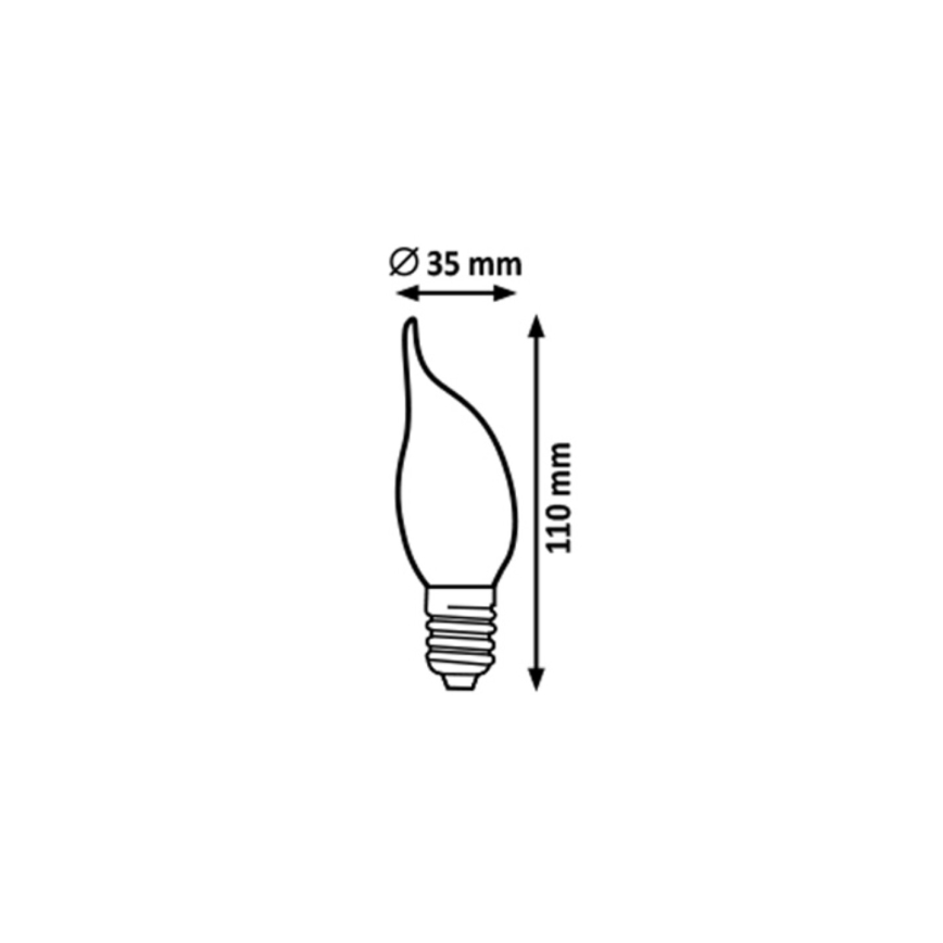 Rabalux - LED Žiarovka FILAMENT CF35 E14/4W/230V 2700K