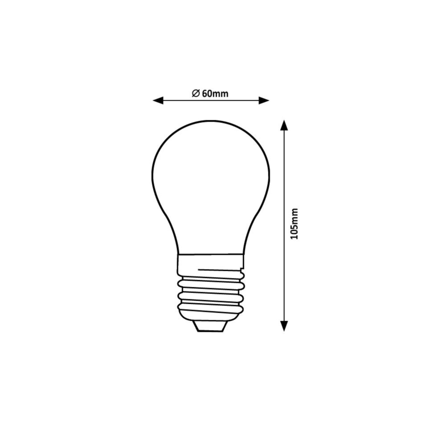 Rabalux - LED Žiarovka FILAMENT A60 E27/4W/230V 4000K Energetická trieda A