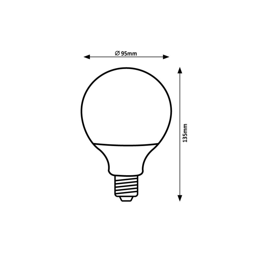 Rabalux - LED Žiarovka SMD G95/15W/230V 4000K