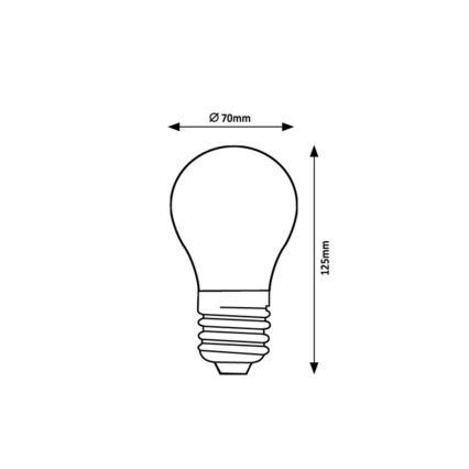 Rabalux - LED žiarovka FILAMENT A70 E27/18W/230V 4000K