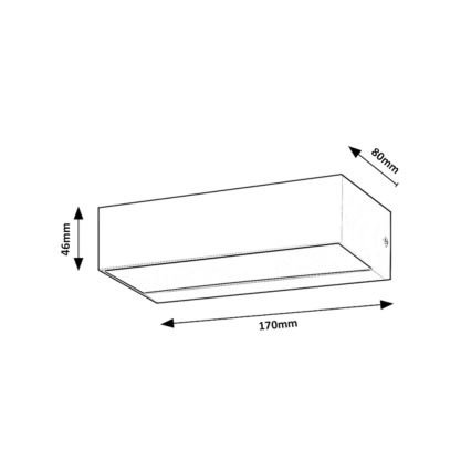 Rabalux - LED Vonkajšie nástenné svietidlo LED/10W/230V IP65