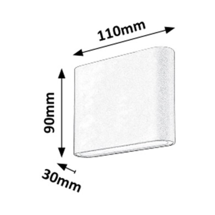 Rabalux - LED Vonkajšie nástenné svietidlo 2xLED/3W/230V IP54 3000K