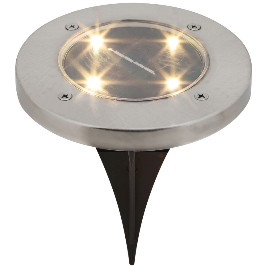 LED Vonkajšie solárne svietidlo so senzorom LED/0,24W/1xAA IP44 čierna