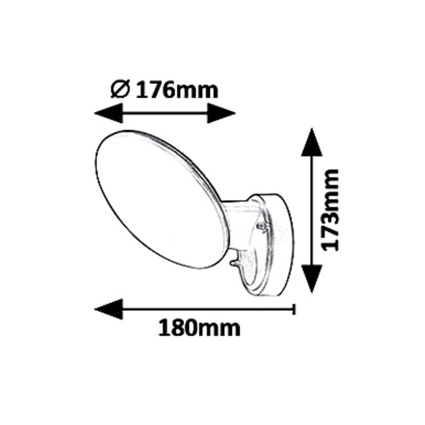 Rabalux 8134 - LED Vonkajšie nástenné svietidlo VARNA LED/12W/230V IP54