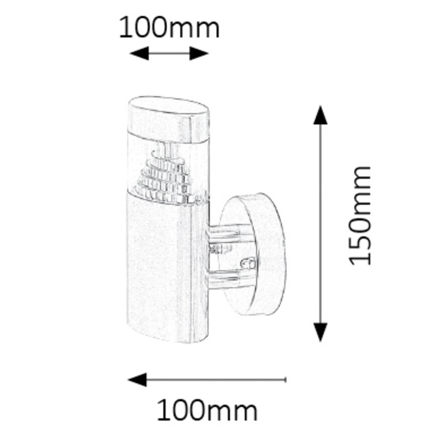 Rabalux - LED Vonkajšie nástenné svietidlo LED/6W/230V IP44