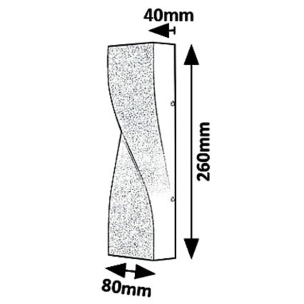 Rabalux 8154 - LED Vonkajšie nástenné svietidlo FOLLINA LED/11W/230V IP65