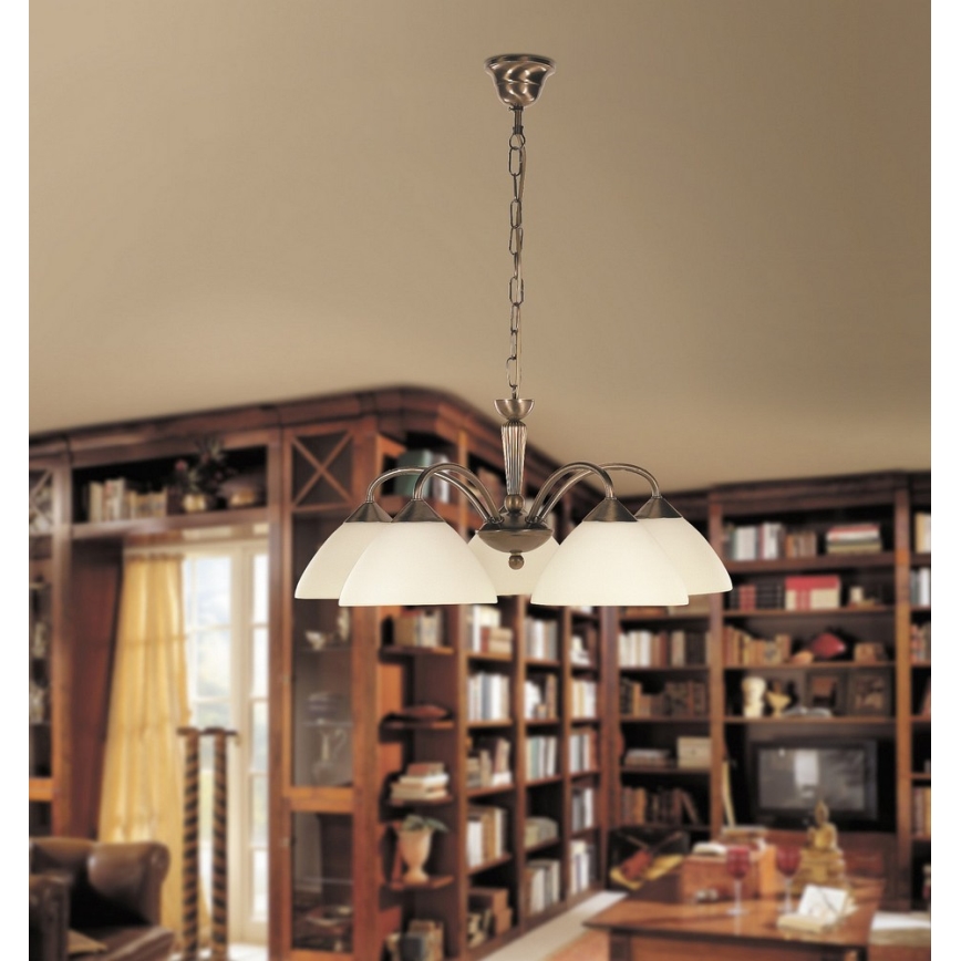 Rabalux - Luster na reťazi 5xE14/40W/230V