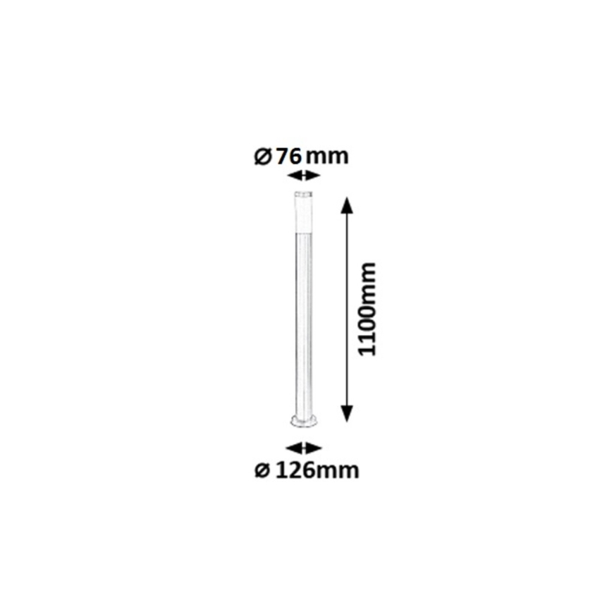 Rabalux - Vonkajšia lampa 1xE27/25W IP44 110 cm