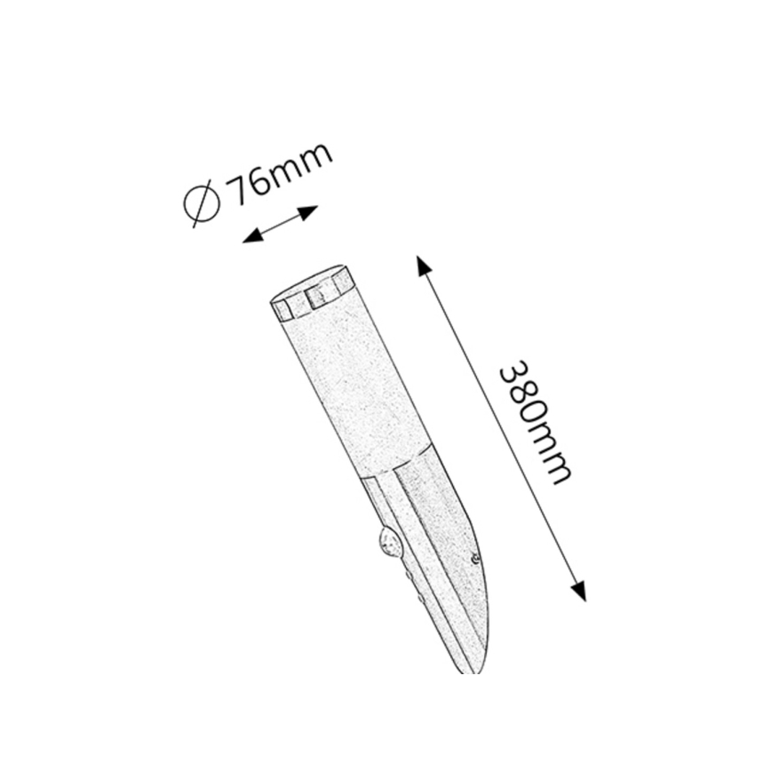Rabalux - Vonkajšie nástenné svietidlo so senzorom 1xE27/25W/230V IP44