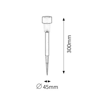 Rabalux - Solárne svietidlo LED/0,1W/1,2V IP44