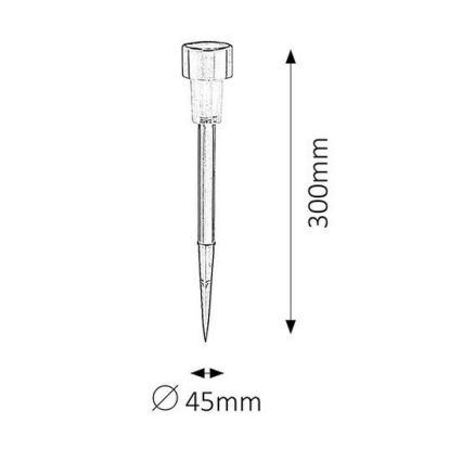 Rabalux - LED solárne osvetlenie 1xLED/0,1W/1xNi-MH 400 mAh IP44
