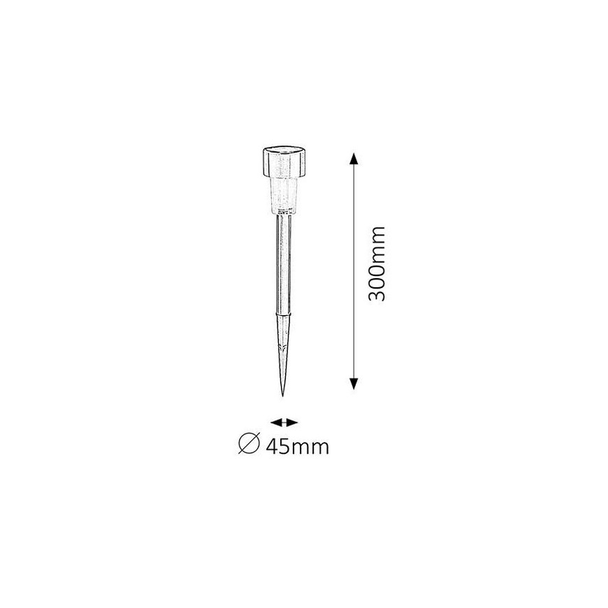 Rabalux - LED solárne osvetlenie 1xLED/0,1W/1xNi-MH 400 mAh IP44