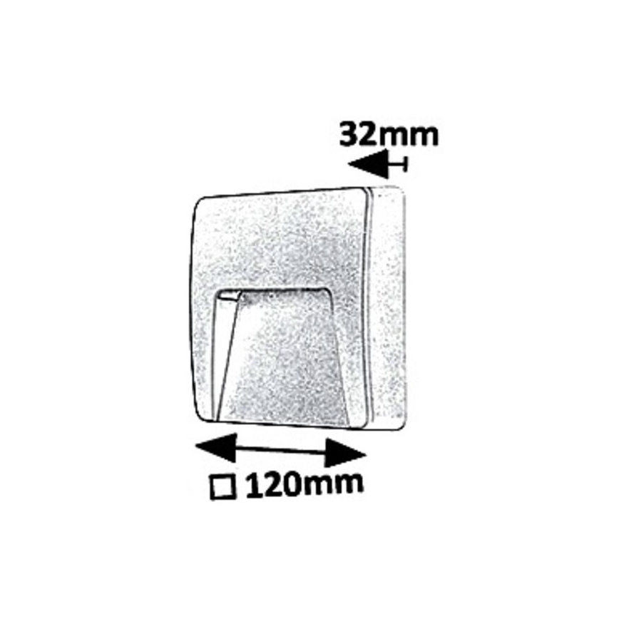 Rabalux 8893 - LED Vonkajšie nástenné svietidlo TRENTO LED/3W/230V IP65