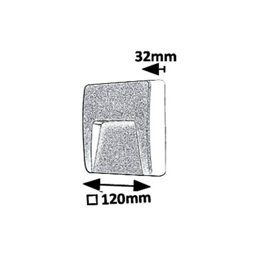 Rabalux 8894 - LED Vonkajšie nástenné svietidlo TRENTO LED/3W/230V IP65