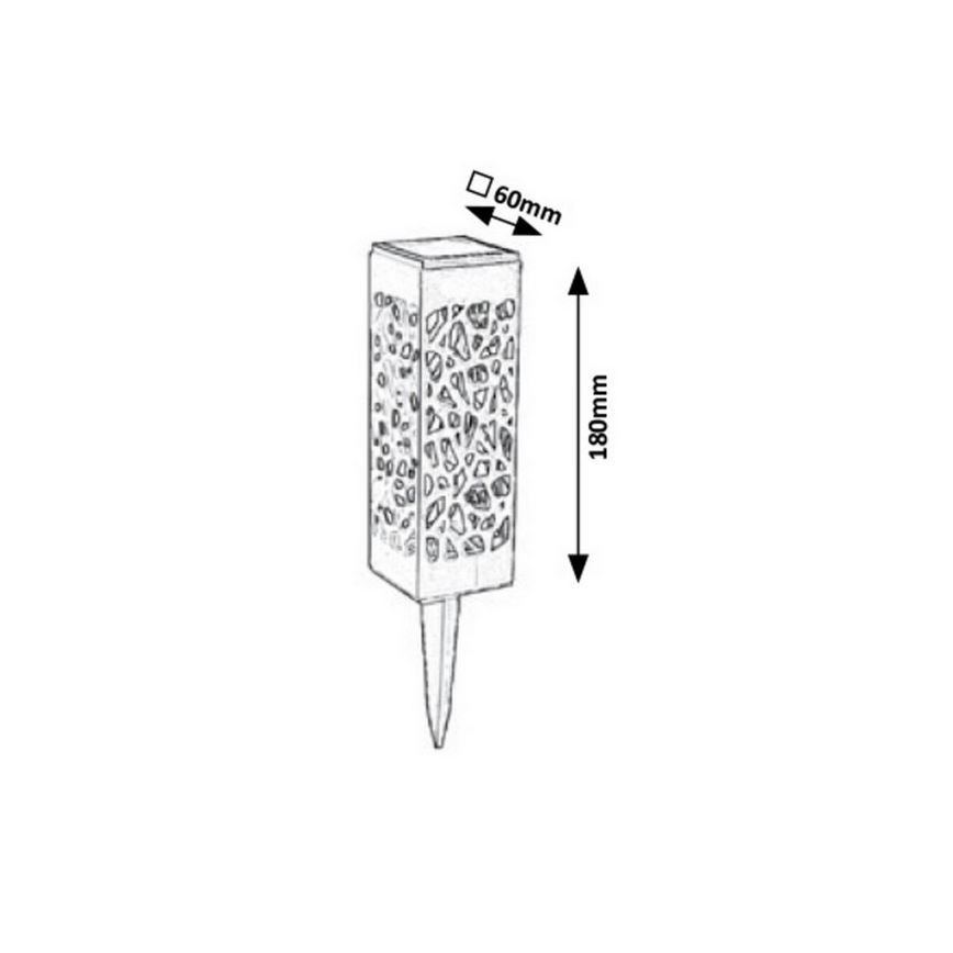 Rabalux - LED Vonkajšie solárne svietidlo LED/0,16W/1xAA 400 mAh IP24