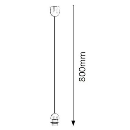 Rabalux 9919 - Napájací kábel FIX 1xE27/60W/230V