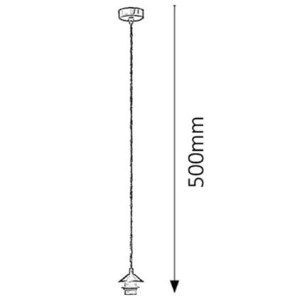 Rabalux 9926 - Napájací kábel FIX 1xE27/60W/230V