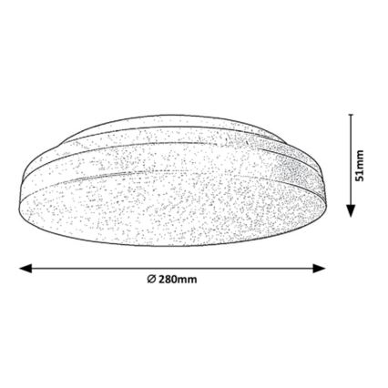 Rabalux - LED Kúpeľňové stropné svietidlo LED/24W/230V IP54 3000K/4000K/6000K