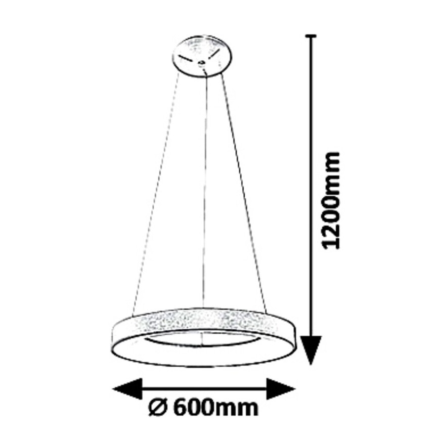 Rabalux - LED Luster na lanku CARMELLA LED/50W/230V
