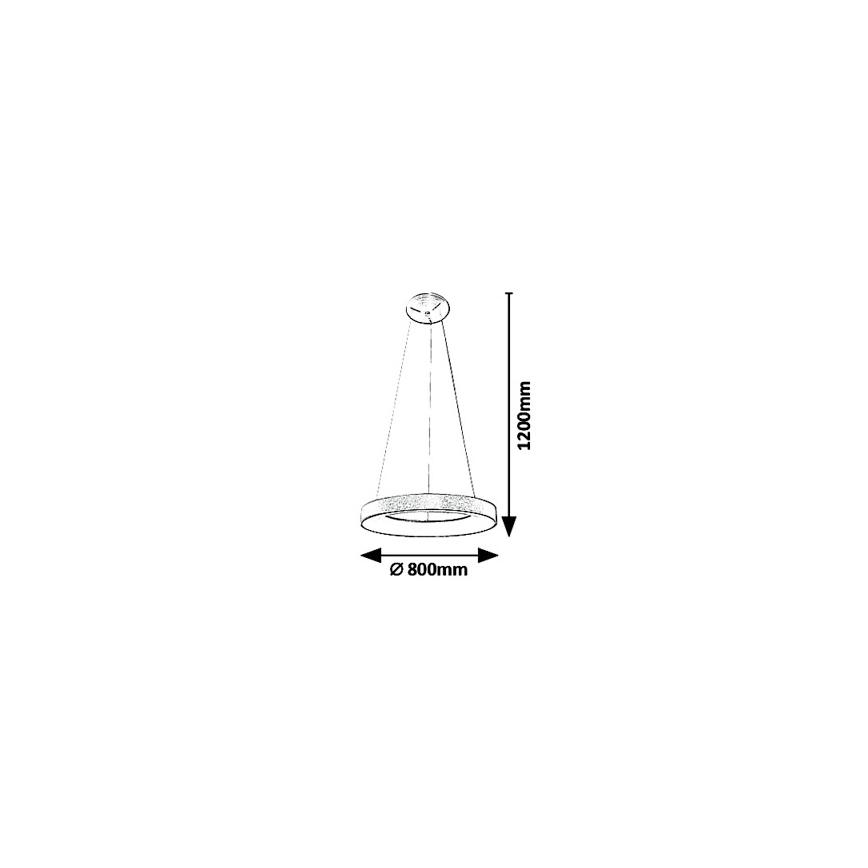 Rabalux - LED Luster na lanku CARMELLA LED/80W/230V pr. 80 cm