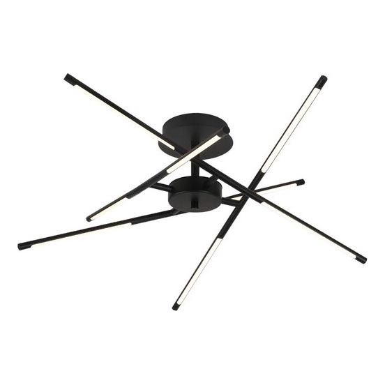 Rabalux - LED Prisadený luster LED/40W/230V 3000K čierna