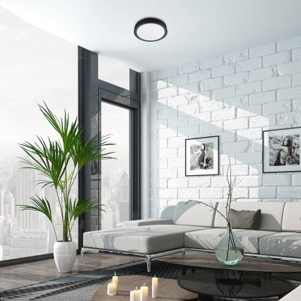 Rabalux - LED RGB stmievateľné stropné svietidlo so snímačom LED/28W/230V 2700-5000K pr. 36 cm + diaľkové ovládanie