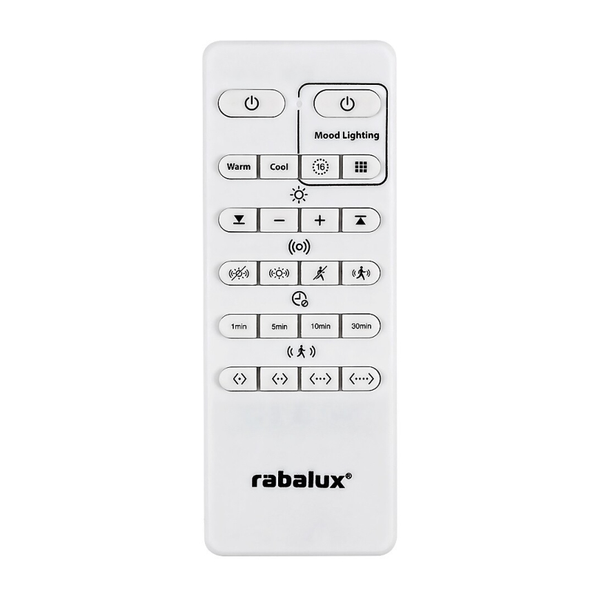 Rabalux - LED RGB Stmievateľné stropné svietidlo so senzorom LED/28W/230V 2700-5000K + diaľkové ovládanie