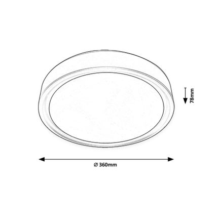 Rabalux - LED RGB Stmievateľné stropné svietidlo so senzorom LED/28W/230V 2700-5000K + diaľkové ovládanie