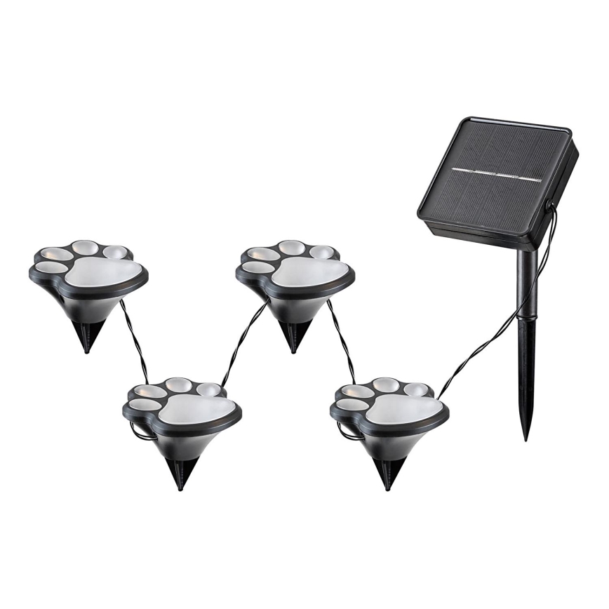 Rabalux - LED solárne svietidlo 4xLED/0,06W/1,2V IP44 600 mAh