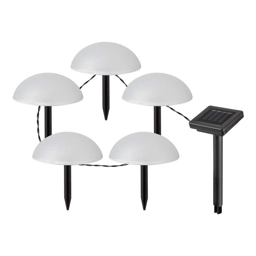 Rabalux - LED Solárne svietidlo 5xLED/0,2W/1,2V IP44 600 mAh