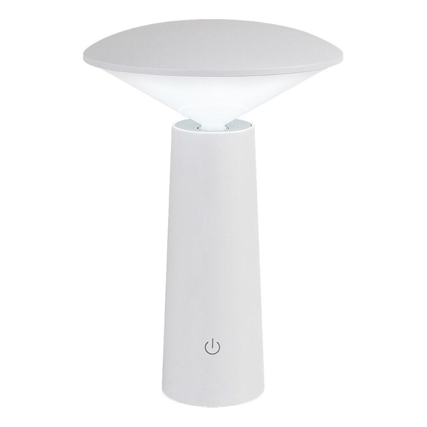 Rabalux - LED Stmievateľná nabíjacia dotyková stolná lampa POLPERRO LED/3W/3,7V 1200mAh biela