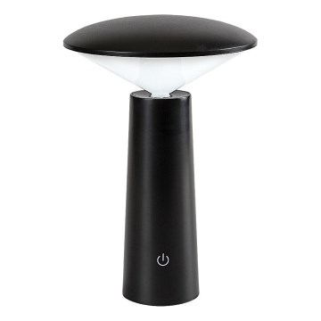 Rabalux - LED Stmievateľná nabíjacia dotyková stolná lampa POLPERRO LED/3W/3,7V 1200mAh čierna