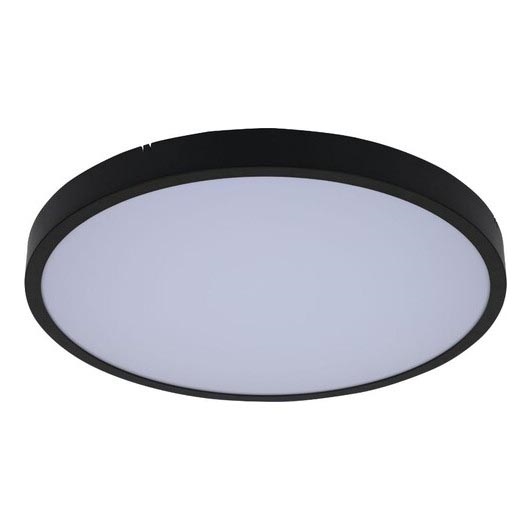 Rabalux - LED Stmievateľné kúpeľňové stropné svietidlo LED/24W/230V 3000-6000K IP44 pr. 35,5 cm čierna + diaľkové ovládanie