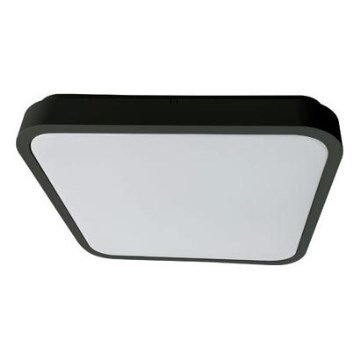 Rabalux - LED Stmievateľné kúpeľňové stropné svietidlo LED/36W/230V 3000-6000K IP44 42x42 cm čierna + diaľkové ovládanie