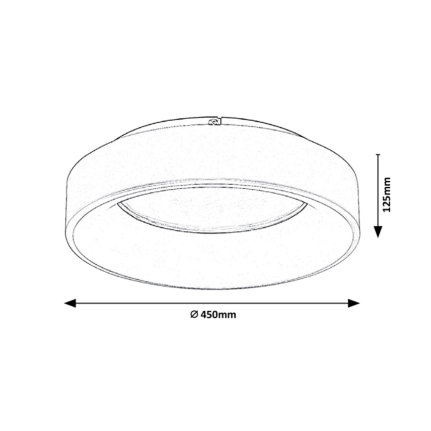 Rabalux - LED Stmievateľné stropné svietidlo LED/24W/230V guľatý 3000-6000K + diaľkové ovládanie