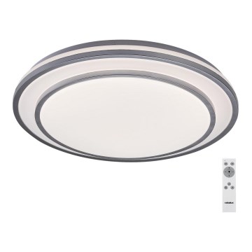 Rabalux - LED stmievateľné stropné svietidlo LED/40W/230V 3000-6500K strieborné pr. 49 cm + diaľkové ovládanie