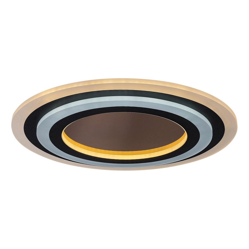 Rabalux - LED Stmievateľné stropné svietidlo LED/56W/230V 3000/4000/6000K matný chróm/čierna + diaľkové ovládanie