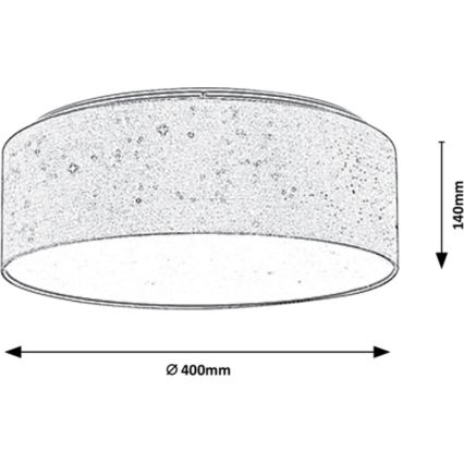 Rabalux - LED Stropné svietidlo LED/22W/230V šedá